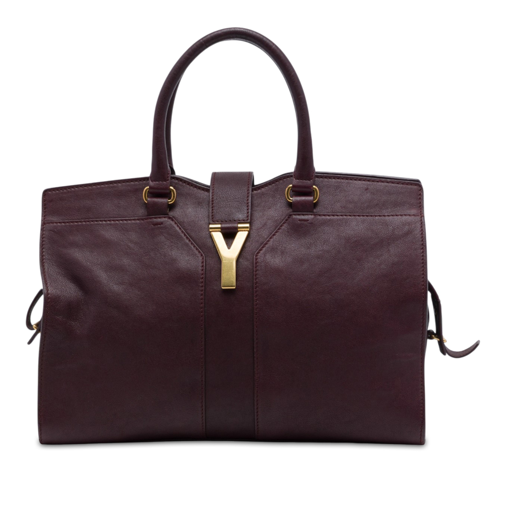 Pre-Loved Saint Laurent Medium Leather Cabas Chyc Satchel